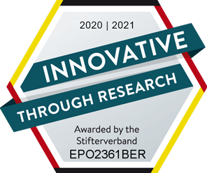 Innovative through research seal